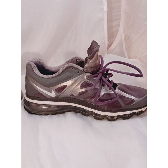 Nike Air Max 2012 Womens Athletic Running Shoes Size 9 Gray White 487679-010 - Picture 6 of 9